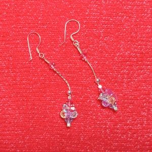 Jewelry sterling 925 Hot Earrings Hook Fashion Drop Sterling Women's Long Dangle